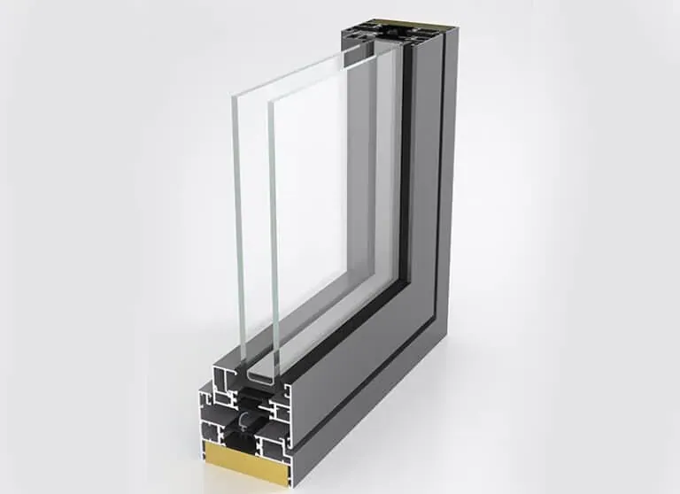 Example window profile cross-section
