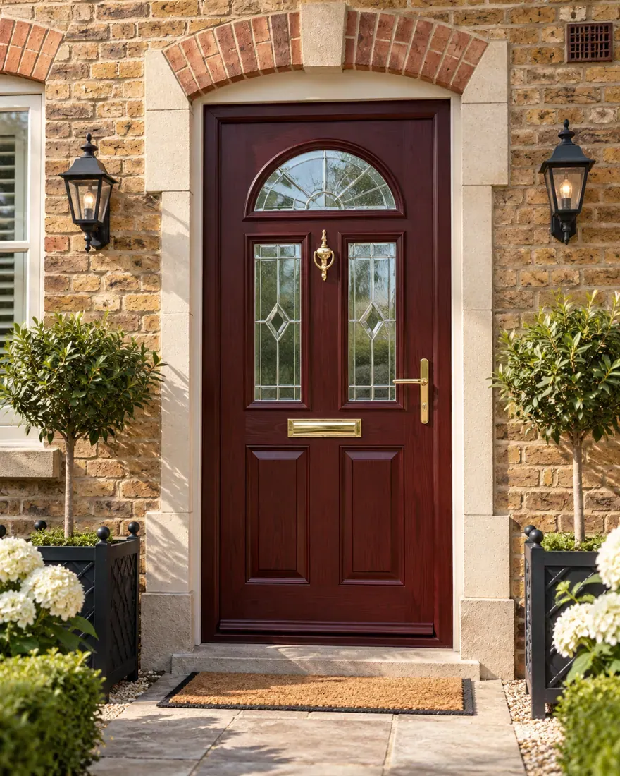 Rosewood traditional composite door