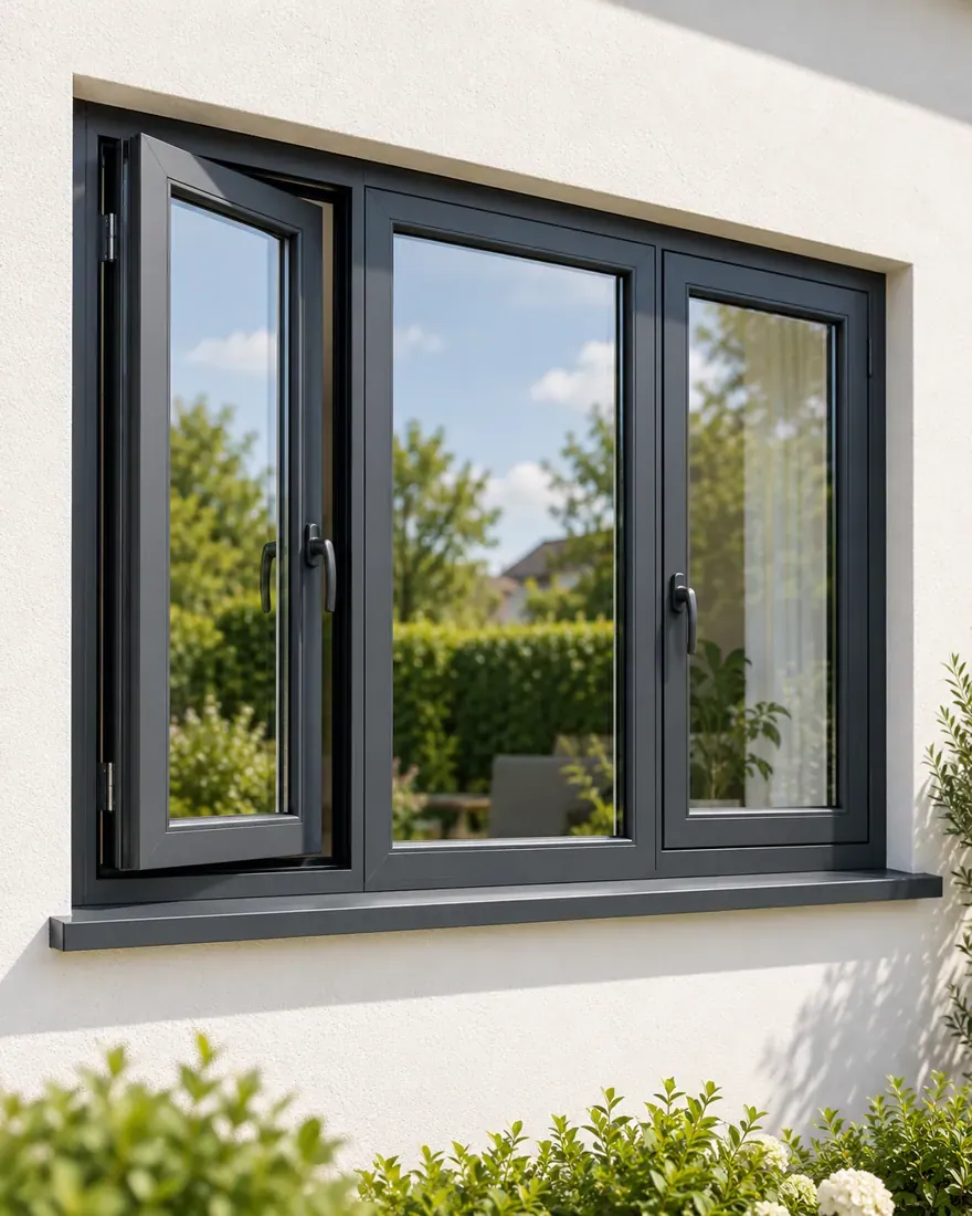 Anthracite grey contemporary window