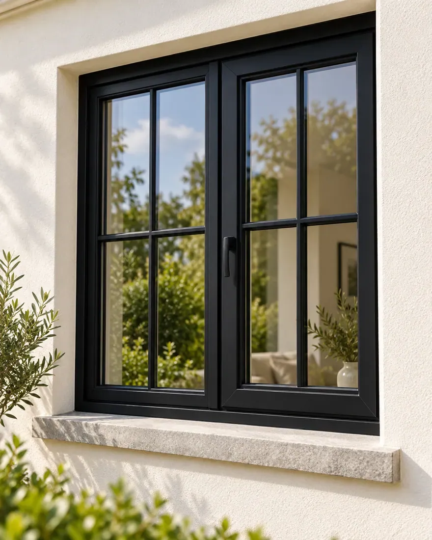 Black modern window