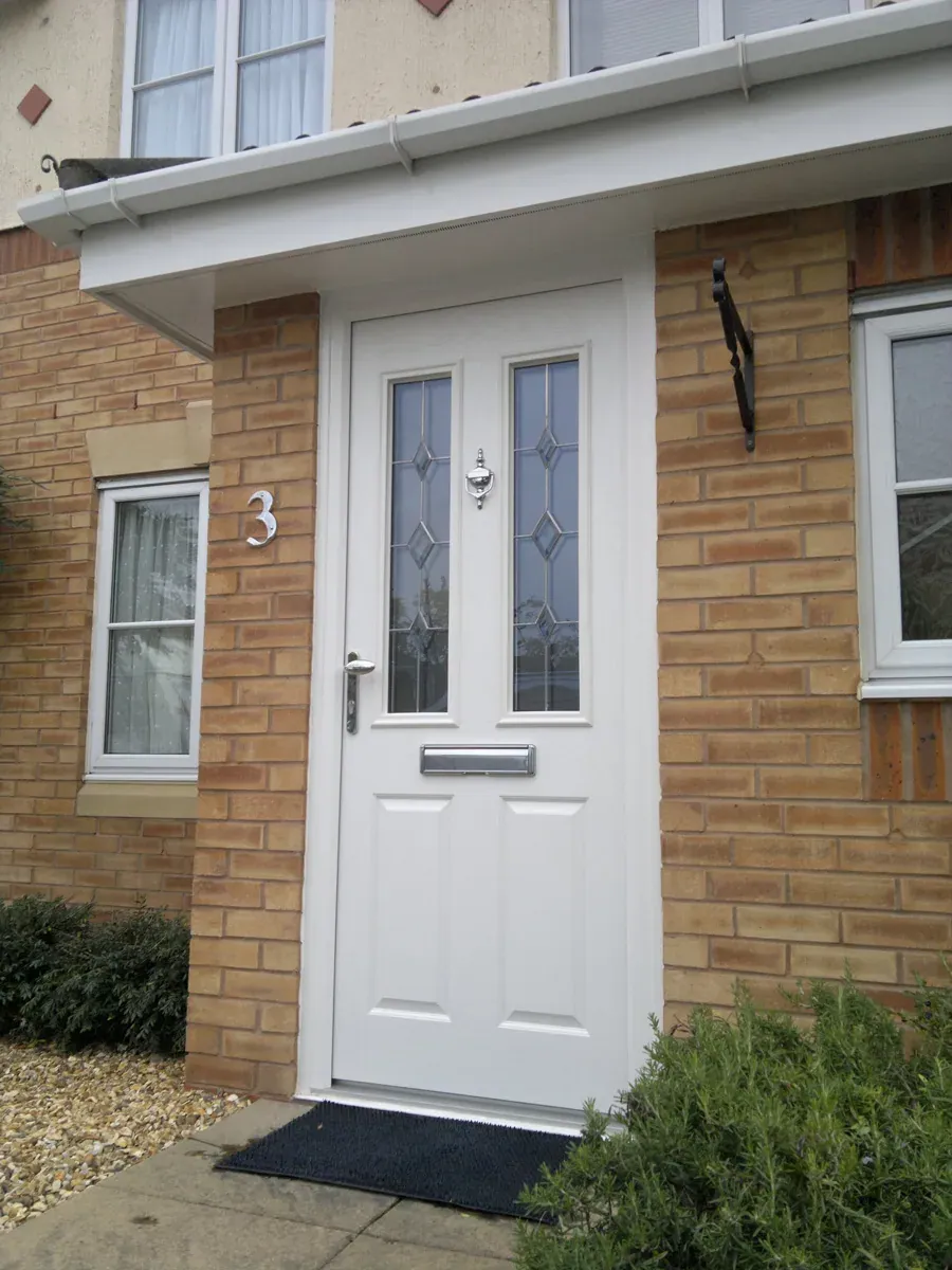 Glazed entrance door