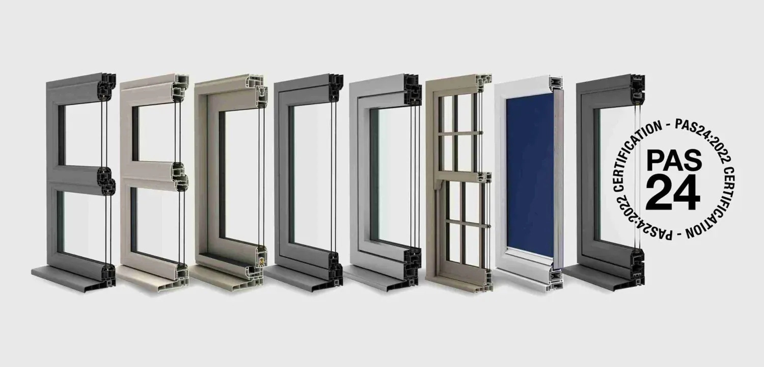 Window frame profile and security options